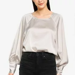 Banana Republic Back Tie Blousant Sleeve Top