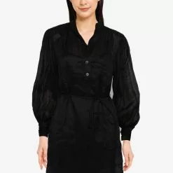 Banana Republic Ls Popover Shirtdress Mini Ramie