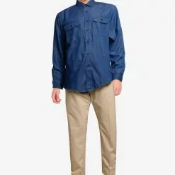Banana Republic Untucked Chambray Shirt -Outlet Banana Republic Store banana republic 1710 6976295 4