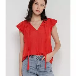 Banana Republic Flutter Sleeves Top