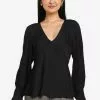 Banana Republic Long Sleeve Deep V-Neck Top -Outlet Banana Republic Store banana republic 2201 2583695 1