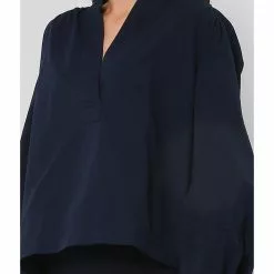 Banana Republic Lantern Sleeve Popover Blouse -Outlet Banana Republic Store banana republic 2908 4822906 3