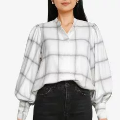 Banana Republic Volume Sleeves Flannel Shirt
