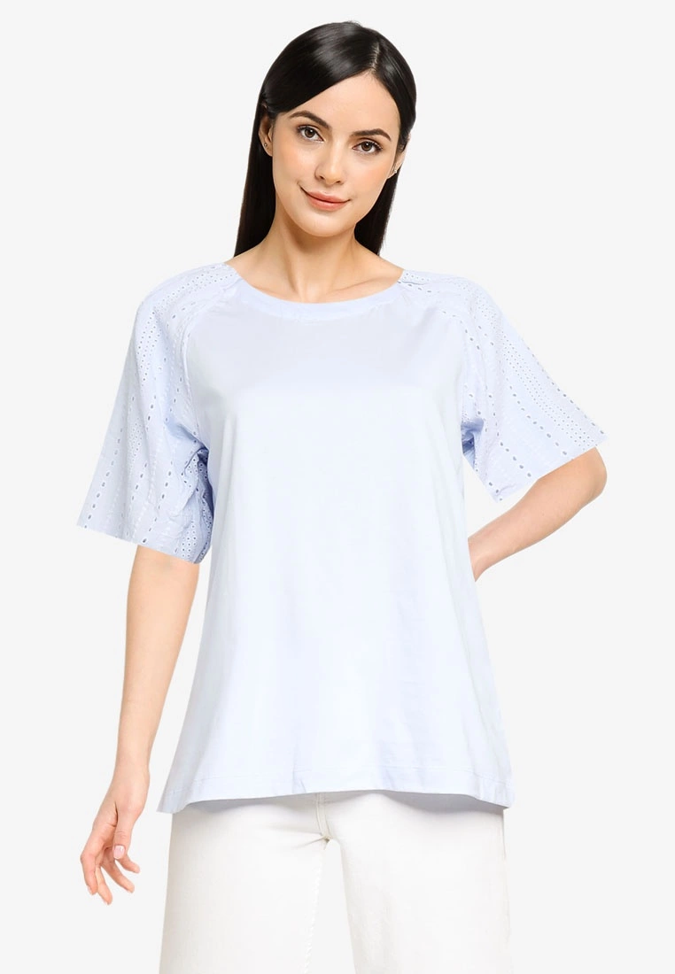 Banana Republic Puffed Sleeves Embroidery Blouse 3 Banana Republic Puffed Sleeves Embroidery Blouse