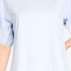 Banana Republic Puffed Sleeves Embroidery Blouse 8 Banana Republic Puffed Sleeves Embroidery Blouse -Outlet Banana Republic Store banana republic 3679 4442585 3