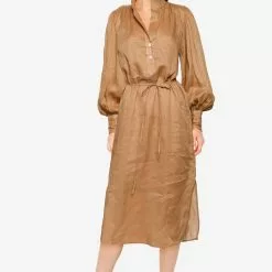 Banana Republic Long Sleeve Popover Shirt Dress -Outlet Banana Republic Store banana republic 4027 8504595 4