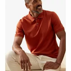 Banana Republic Solid Perf Lux Polo Shirt