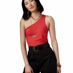 Banana Republic Ribbed One Shoulder Top