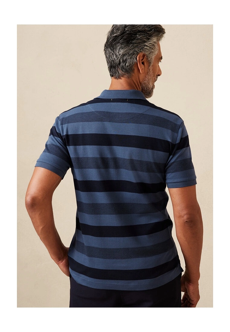 Banana Republic Allover Stripe Perf Lux Polo Shirt 4 Banana Republic Allover Stripe Perf Lux Polo Shirt - Image 2