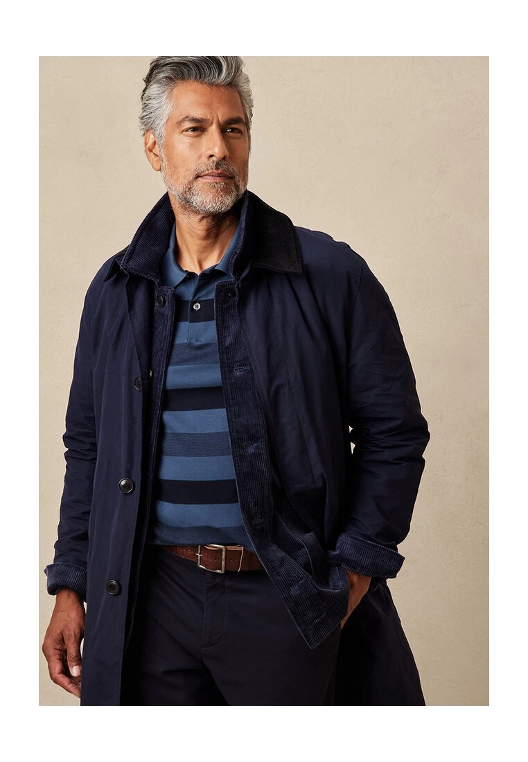 Banana Republic Allover Stripe Perf Lux Polo Shirt 5 Banana Republic Allover Stripe Perf Lux Polo Shirt - Image 3