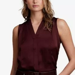 Banana Republic Sleeveless Satin Top