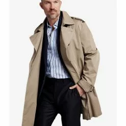 Banana Republic Luxe Poplin Blue Stripe Shirt