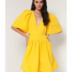 Banana Republic Architectural Open Back Mini Dress