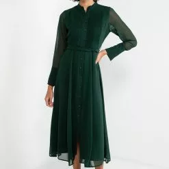 Banana Republic Pleat Bodice Midi Dress