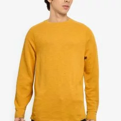 Banana Republic Slub Dbl Knit Ls Crew