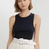 Banana Republic Fitted Rib Tank Top -Outlet Banana Republic Store banana republic 4817 5796416 1
