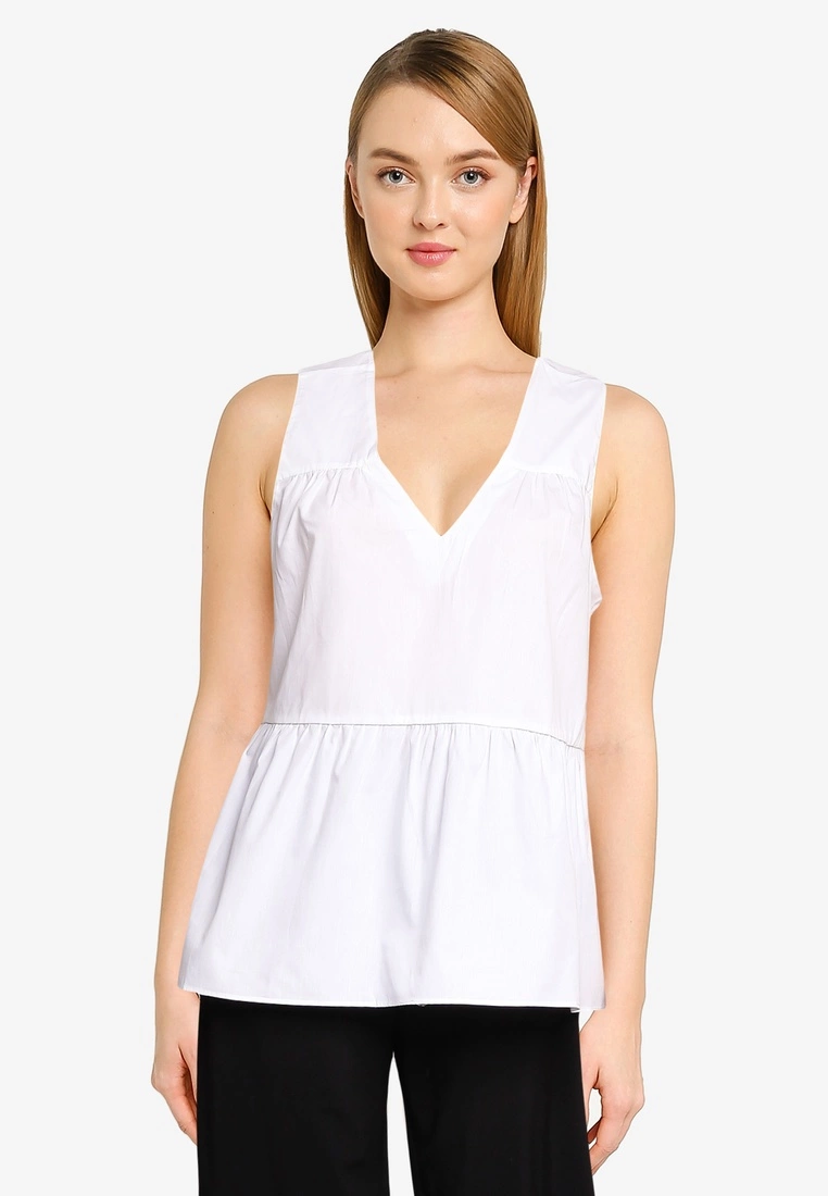 Banana Republic Tiered Poplin Top 3 Banana Republic Tiered Poplin Top