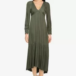 Banana Republic Flounce Hem Maxi Dress