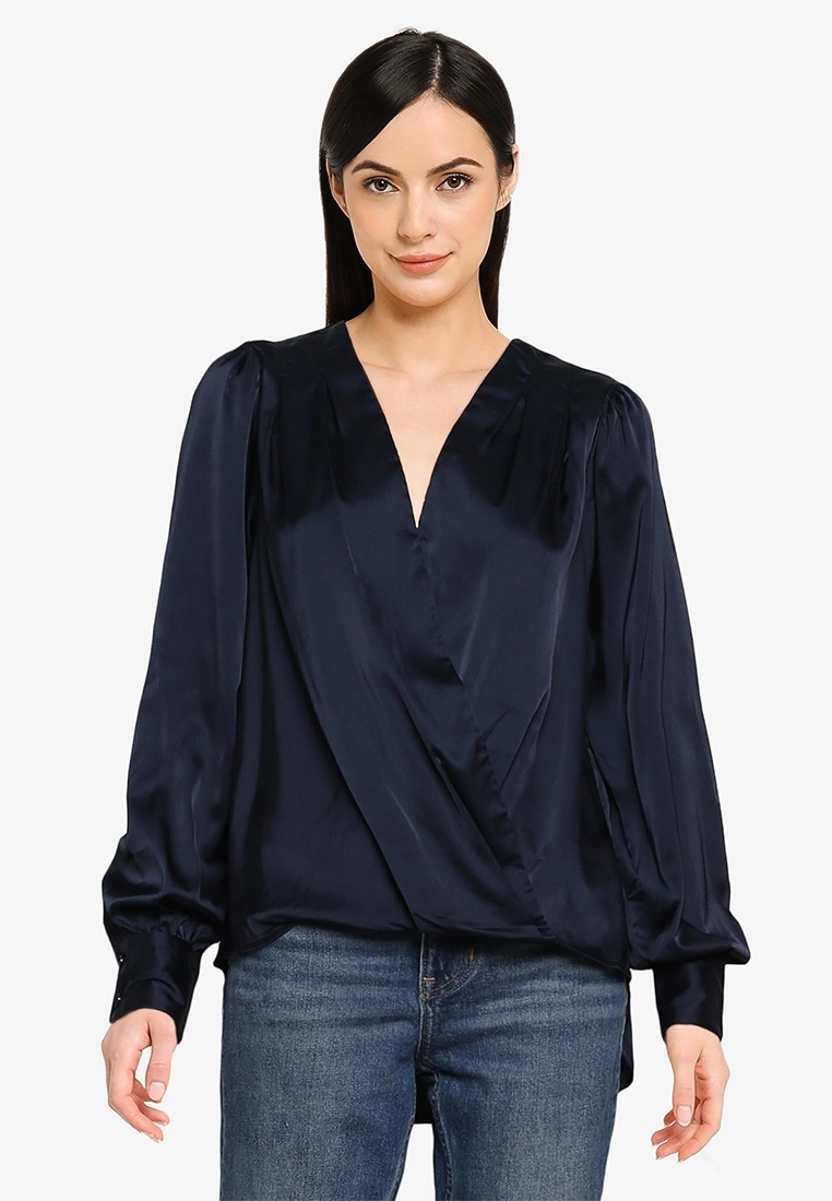 Banana Republic V Ls S Wrap Front Tunic 3 Banana Republic V Ls S Wrap Front Tunic