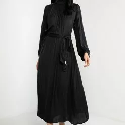 Banana Republic Slit Back Bloussant Maxi Dress
