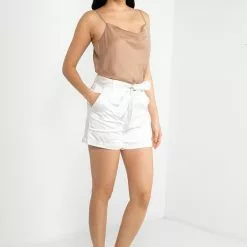 Banana Republic Tie Waist Utility Satin Shorts -Outlet Banana Republic Store banana republic 5591 5980236 4