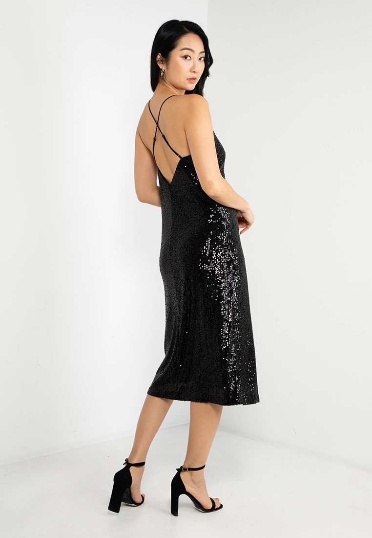 Banana Republic Sequin Slit Midi Dress 4 Banana Republic Sequin Slit Midi Dress - Image 2