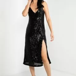 Banana Republic Sequin Slit Midi Dress 9 Banana Republic Sequin Slit Midi Dress -Outlet Banana Republic Store banana republic 5639 3850236 4