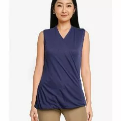Banana Republic Tencel Sleeveless Wrap Top
