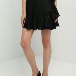 Banana Republic Belted Wrap Linen Mini Skirt