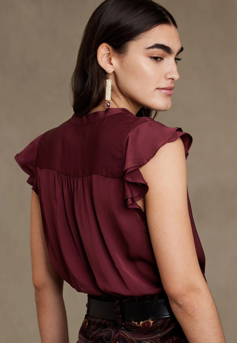 Banana Republic Tie Neck Top 3 Banana Republic Tie Neck Top - Image 2