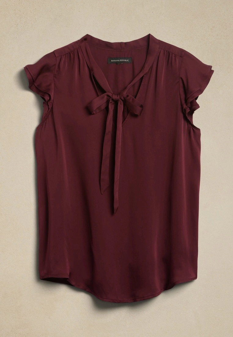 Banana Republic Tie Neck Top 5 Banana Republic Tie Neck Top - Image 4