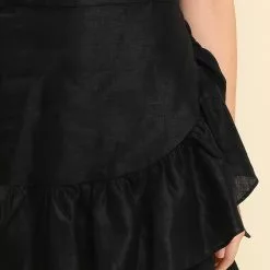 Banana Republic Belted Wrap Linen Mini Skirt -Outlet Banana Republic Store banana republic 5845 2627416 7