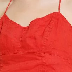 Banana Republic Sleeveless Cropped Linen Halter Top -Outlet Banana Republic Store banana republic 6009 6657416 3