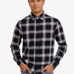 Banana Republic Long Sleeves Untucked Lightweight Flannel Shirt