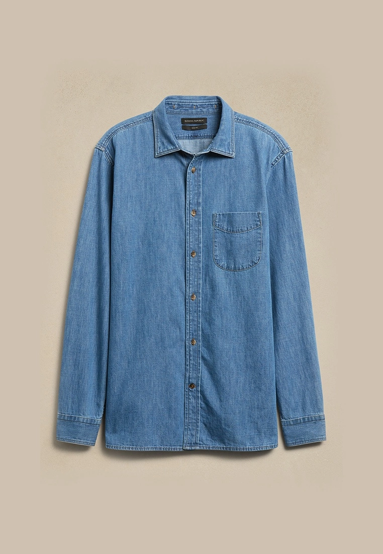 Banana Republic Heavy Denim Shirt 6 Banana Republic Heavy Denim Shirt - Image 4