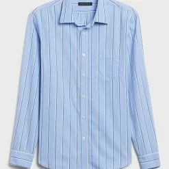 Banana Republic Untucked Standard-Fit Perfect Poplin Shirt -Outlet Banana Republic Store banana republic 6812 6426895 4