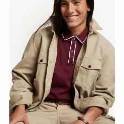 Banana Republic Solid Tipped Perf Lux Polo Shirt