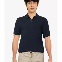 Banana Republic V Cotton Monogram Pique Polo
