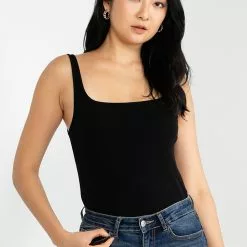 Banana Republic Ribbed Square Neck Tank Top