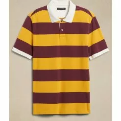 Banana Republic Rugby Stripe Pique Polo Shirt -Outlet Banana Republic Store banana republic 7893 0875626 4