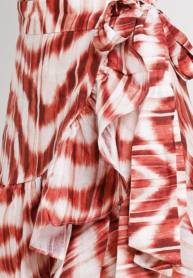 Banana Republic Belted Wrap Linen Mini Skirt 5 Banana Republic Belted Wrap Linen Mini Skirt - Image 3