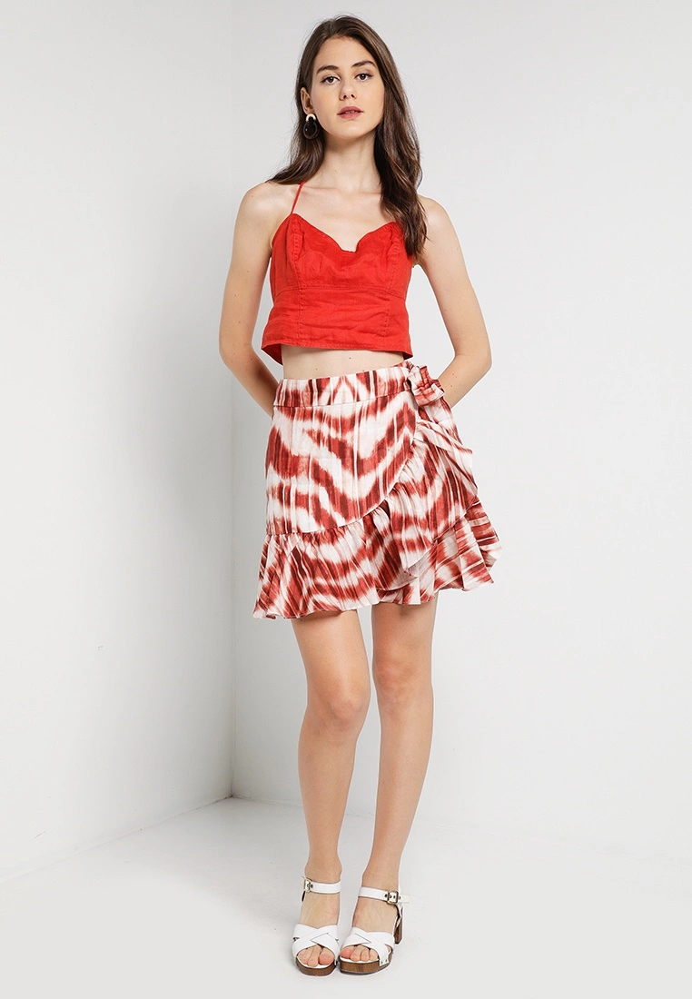 Banana Republic Belted Wrap Linen Mini Skirt 6 Banana Republic Belted Wrap Linen Mini Skirt - Image 4