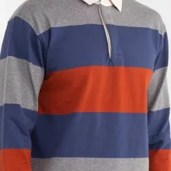 Banana Republic Heavy Jersey Long Sleeves Rugby Polo Shirt -Outlet Banana Republic Store banana republic 8170 6634826 3