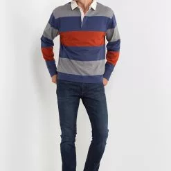 Banana Republic Heavy Jersey Long Sleeves Rugby Polo Shirt -Outlet Banana Republic Store banana republic 8170 6634826 4