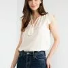Banana Republic Flutter Sleeve Top -Outlet Banana Republic Store banana republic 8401 9006626 1