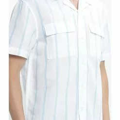 Banana Republic Cotton Linen Stripe Resort Shirt 8 Banana Republic Cotton Linen Stripe Resort Shirt -Outlet Banana Republic Store banana republic 8597 6238026 3