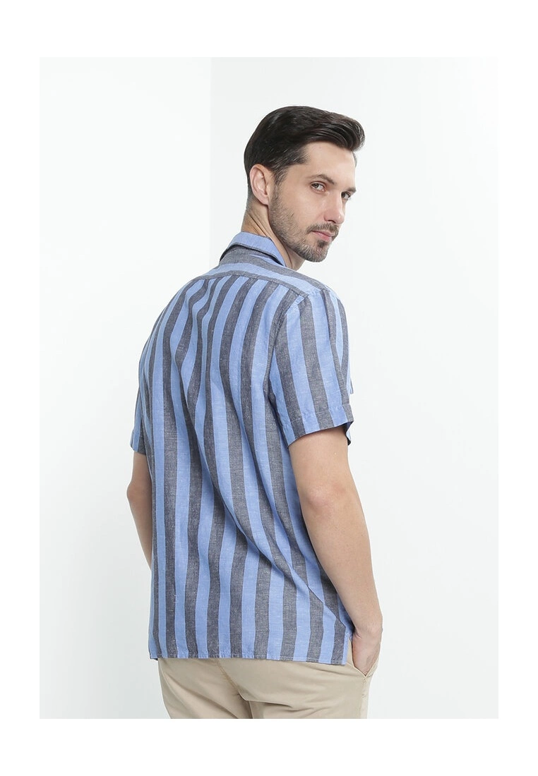 Banana Republic Cotton Linen Stripe Resort Shirt 4 Banana Republic Cotton Linen Stripe Resort Shirt - Image 2