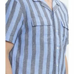 Banana Republic Cotton Linen Stripe Resort Shirt 8 Banana Republic Cotton Linen Stripe Resort Shirt -Outlet Banana Republic Store banana republic 8616 4148026 3