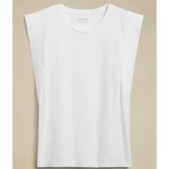 Banana Republic Tarpunto Stitch Boxy Tee -Outlet Banana Republic Store banana republic 8630 8378426 4
