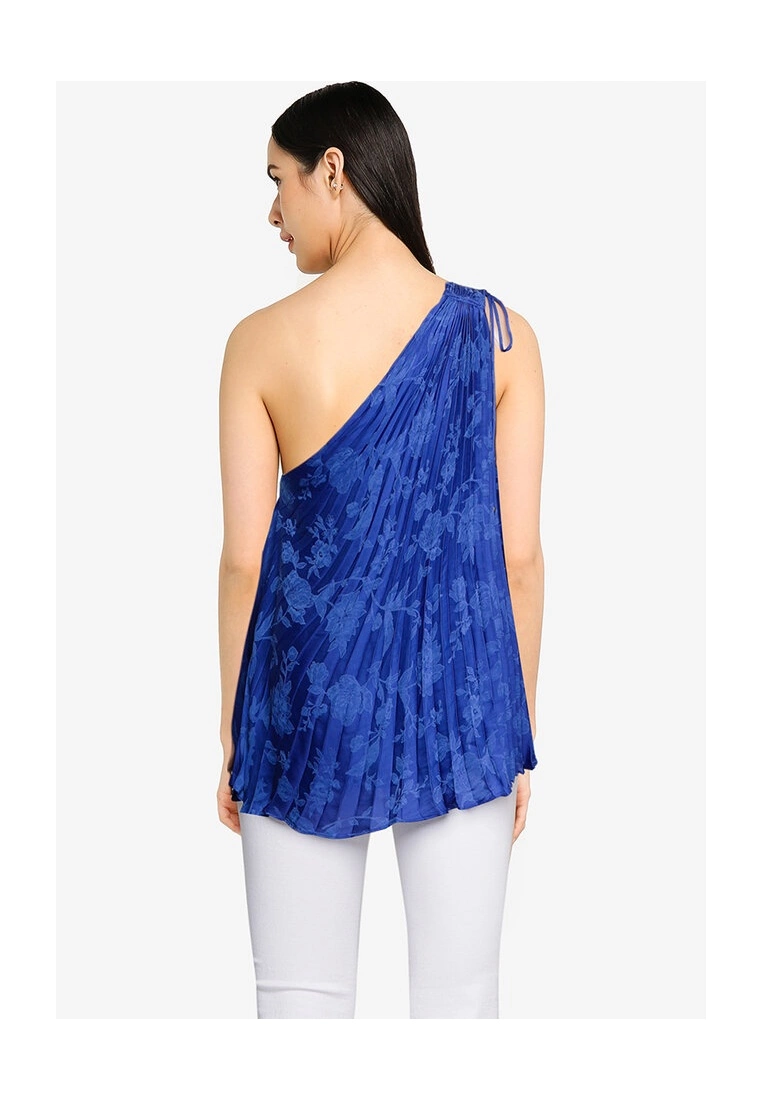 Banana Republic Sleeveless Pleated One Shoulder Top 4 Banana Republic Sleeveless Pleated One Shoulder Top - Image 2